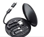 Mini Multi-Functional Fast Charging Data Cable Set (Pack of 1)