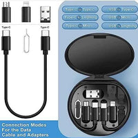 Mini Multi-Functional Fast Charging Data Cable Set (Pack of 1)